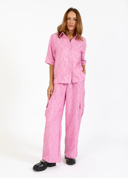 Coster Magenta Embossed Shirt