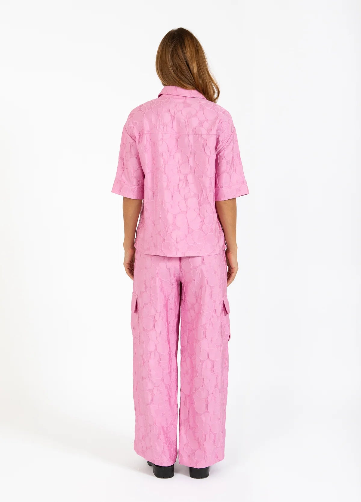 Coster Magenta Embossed Shirt