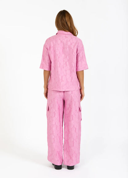 Coster Magenta Embossed Shirt