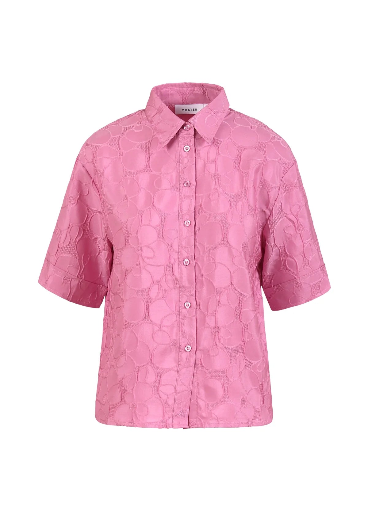 Coster Magenta Embossed Shirt