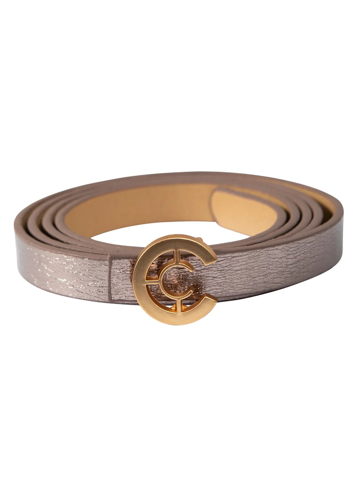 Coster Metallic Gold Buckle Belt