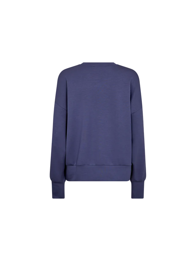 Mos Mosh Nima Sweatshirt Crown Blue