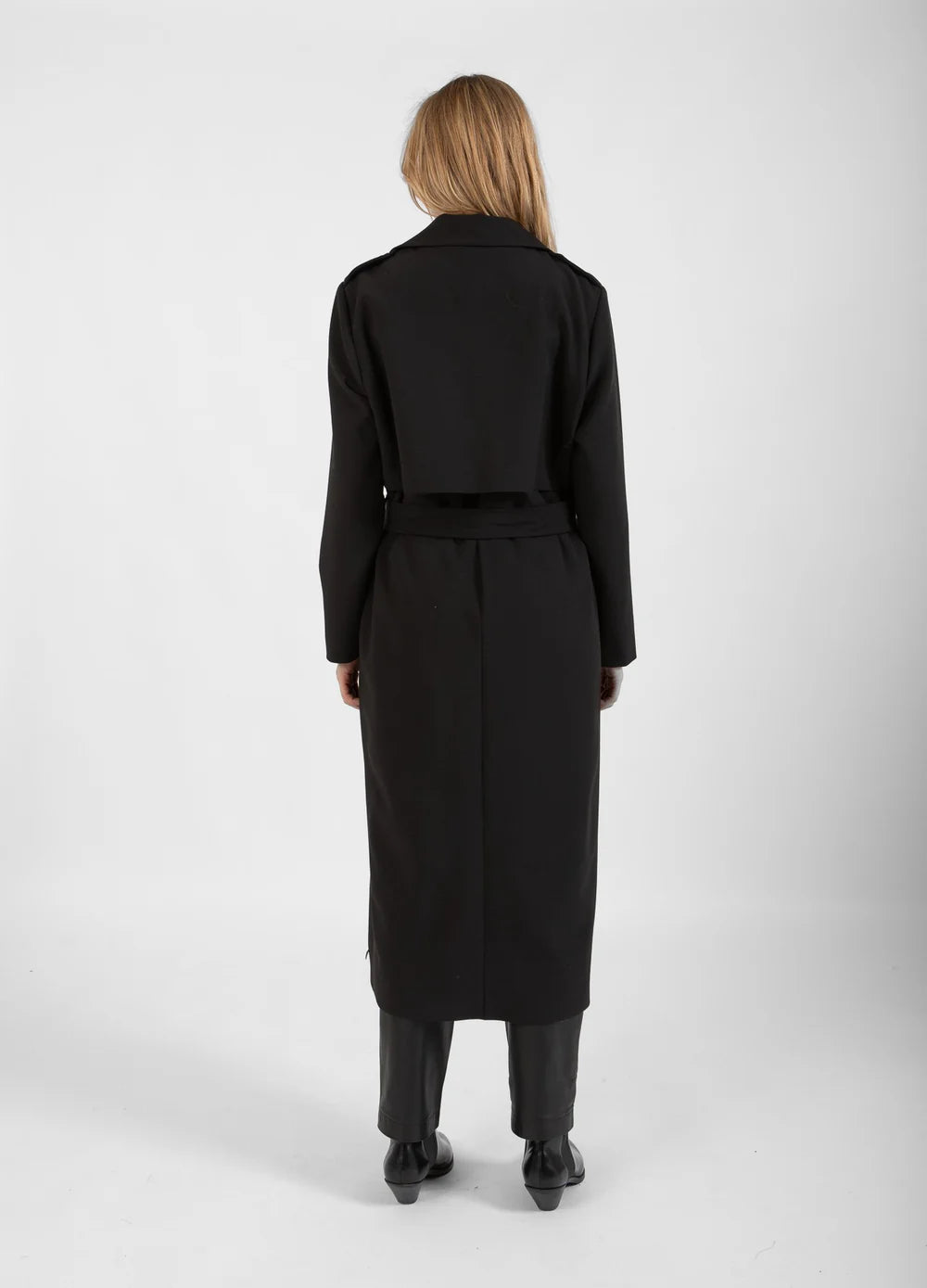 Coster Black Trench Coat