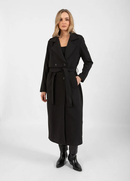 Coster Black Trench Coat