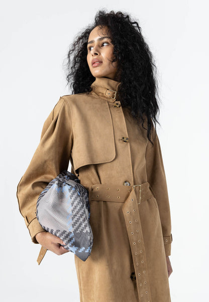 Coster 264-6403 Trenchcoat in Faux Suede