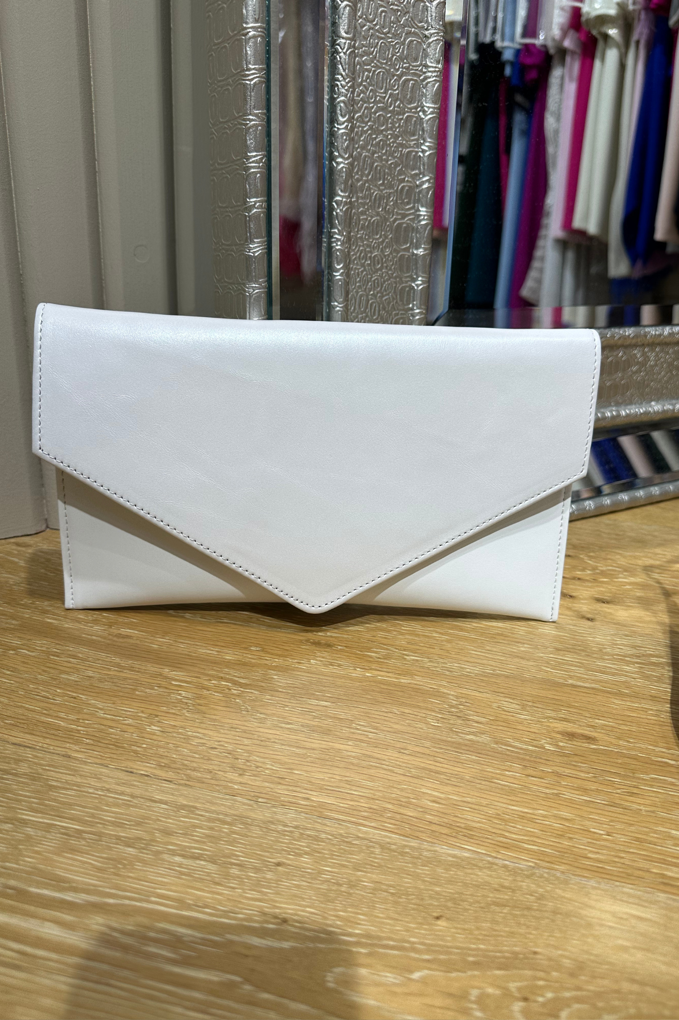 Emis Ivory Envelope Bag