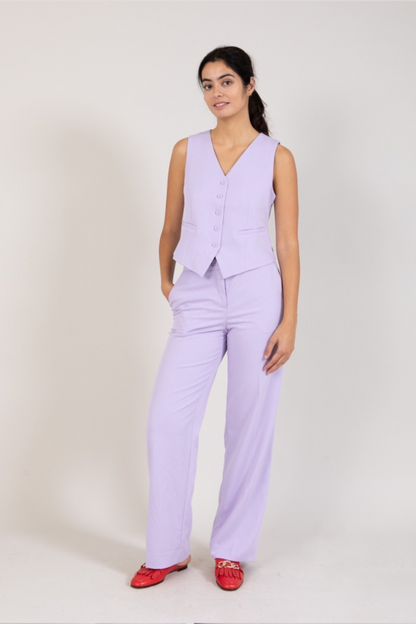 Coster Lavender Short Tailored Vest