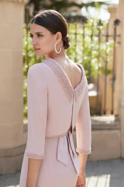 Couture Club 5G2E9 Pink And Ivory Dress