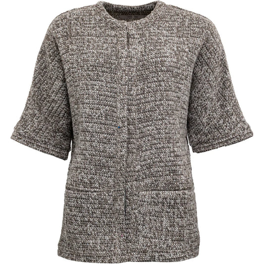 Costa Mani Warm Cardigan In Grey Mix