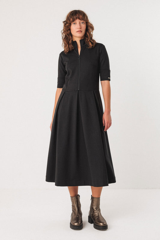 SKFK Alaitza Black Midi Dress