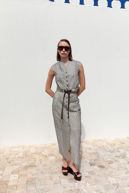 Kameya Beige Patterned Co - Ord