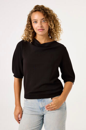 Garcia Black Puff Sleeve Sweater