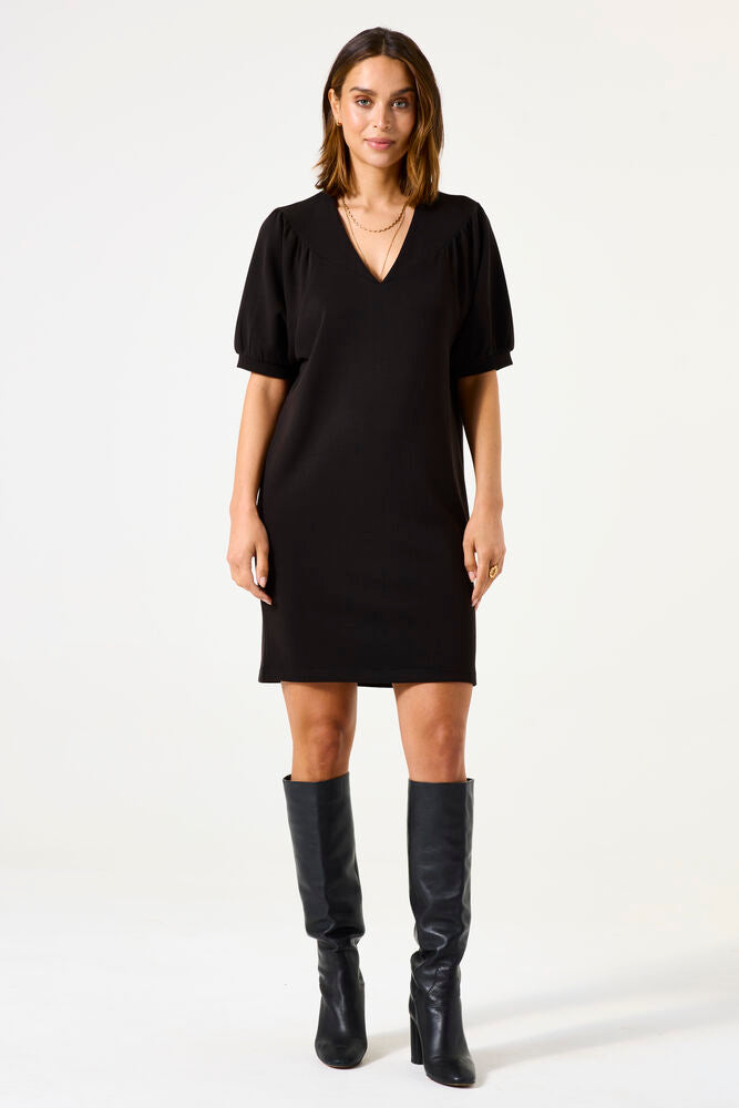 Garcia Black Puff Sleeve Dress