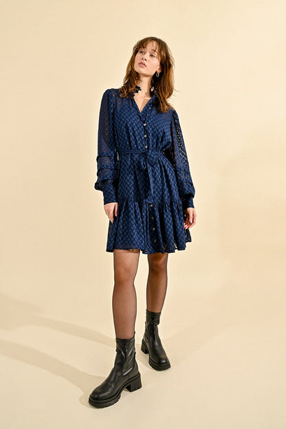 Molly Bracken Navy Shirt Dress