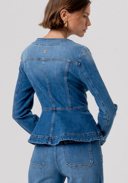 Fracomina J4007D Denim Chanel Jacket