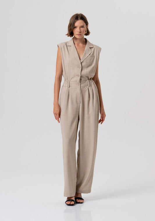 Fracomina S0200 Taupe Jumpsuit