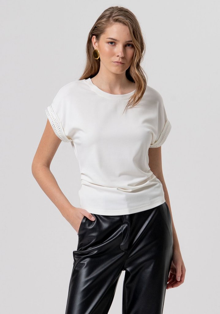 Fracomina T3017J Cream T- Shirt