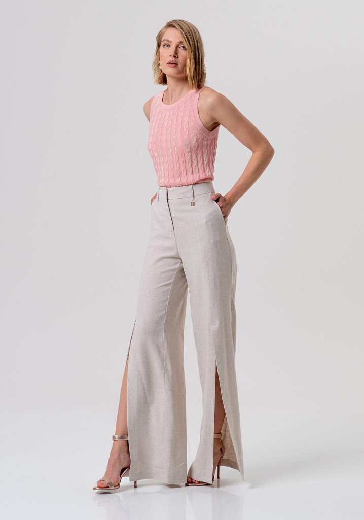 Fracomina V3012 Sand Flare Trouser