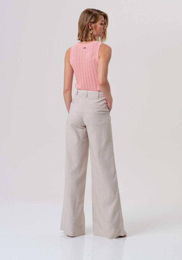 Fracomina V3012 Sand Flare Trouser