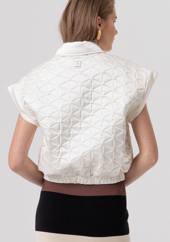 Fracomina C3004 Cream Padded Vest