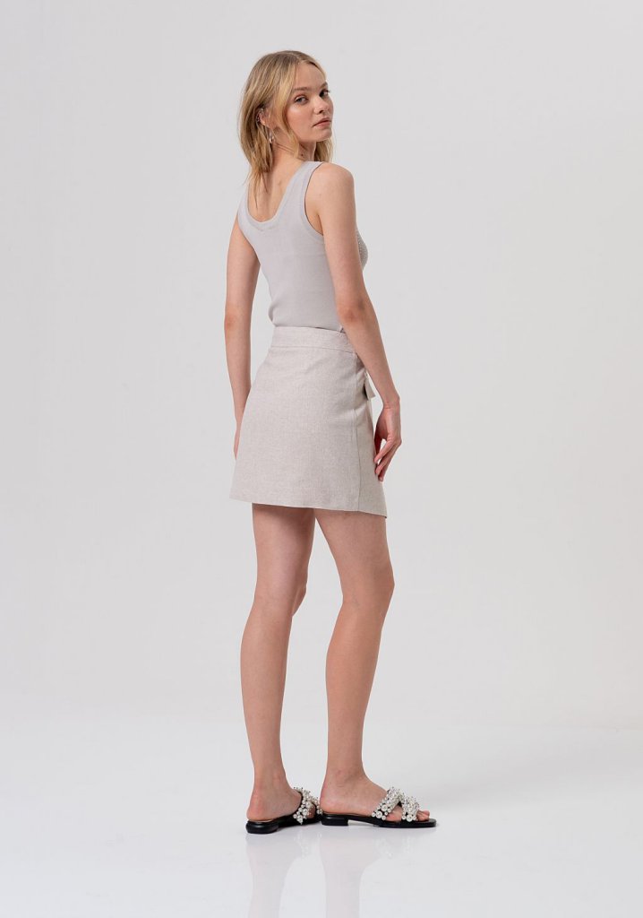 Fracomina G1005 Sand Mini Skirt
