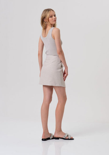 Fracomina G1005 Sand Mini Skirt