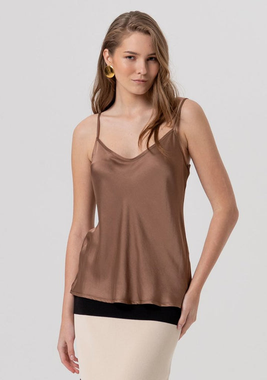 Fracomina T2033 Cacao Tank Top