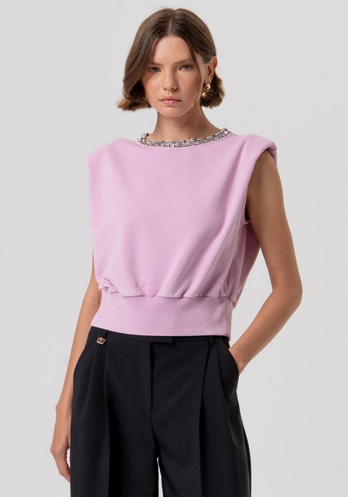 Fracomina T9006 Faded Pink Tank Sweater