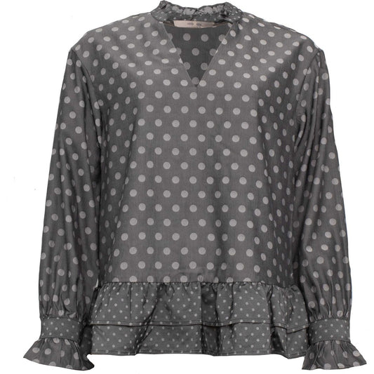 Costa Mani Dot Grey Blouse 2408119