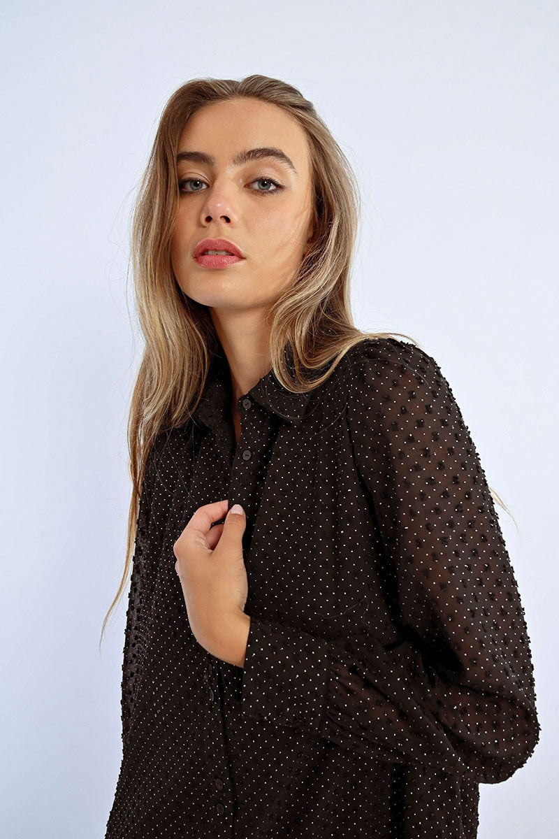 Molly Bracken Dotted Lace Dress