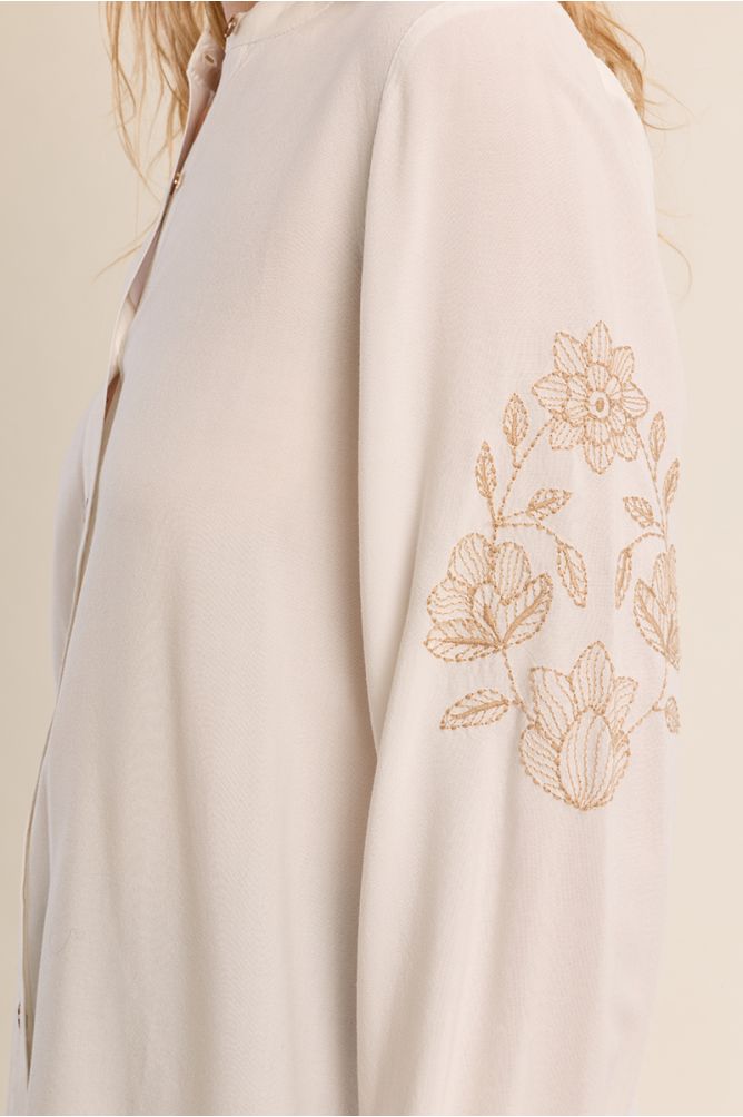Molly Bracken ZM148EH OffWhite Woven Shirt