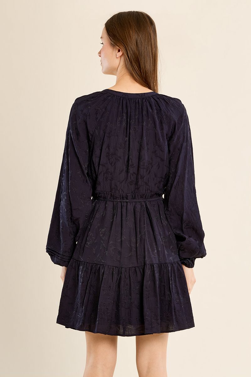 Molly Bracken Woven Dress Midnight Blue T2320EH