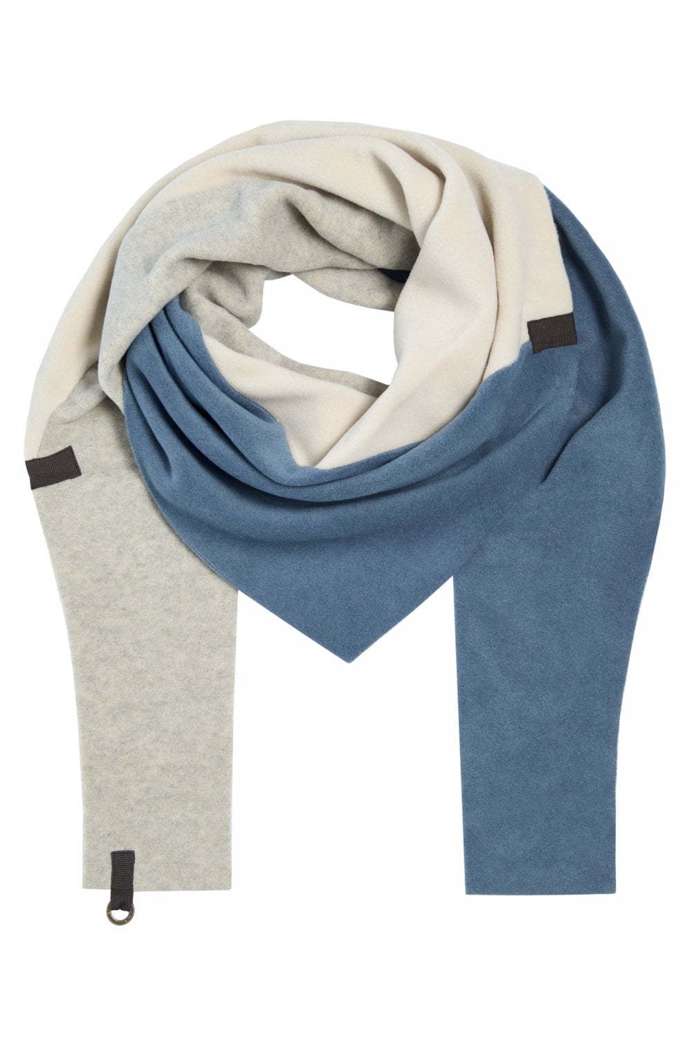 Henriette Steffensen Dusty Blue & Kit  Scarf