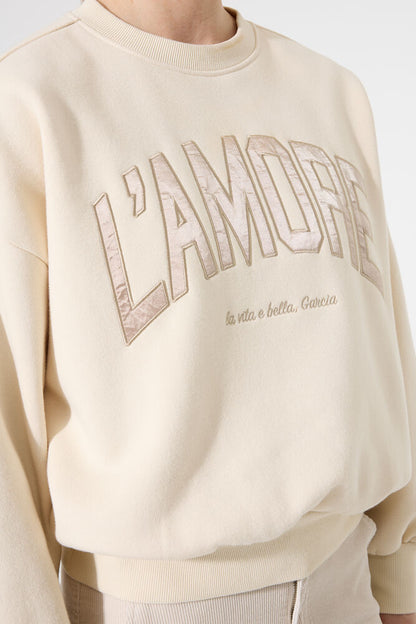 Garcia H50060 Ecru Amore Sweatshirt