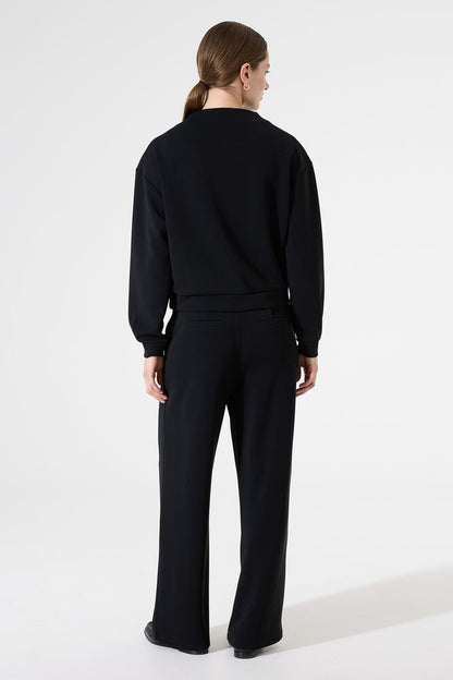 Garcia Black Jumper With Shoulder Zip