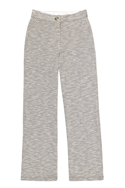Garcia Striped Wide Leg Trouser