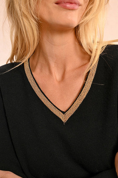 Molly Bracken Black Knit Jumper