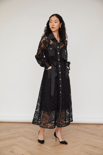 Jovonna Jessamine Black Dress