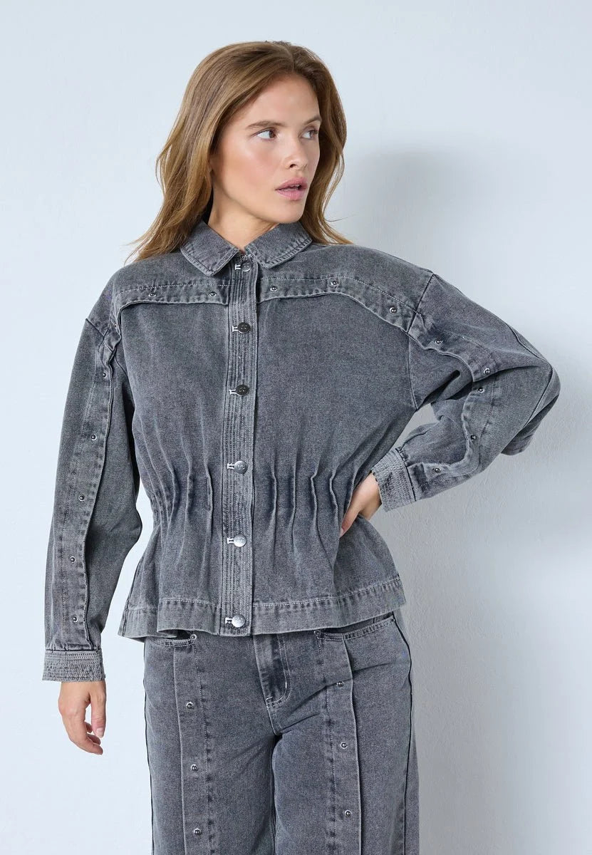 Co'Couture Kellan Mid Grey Denim Jacket
