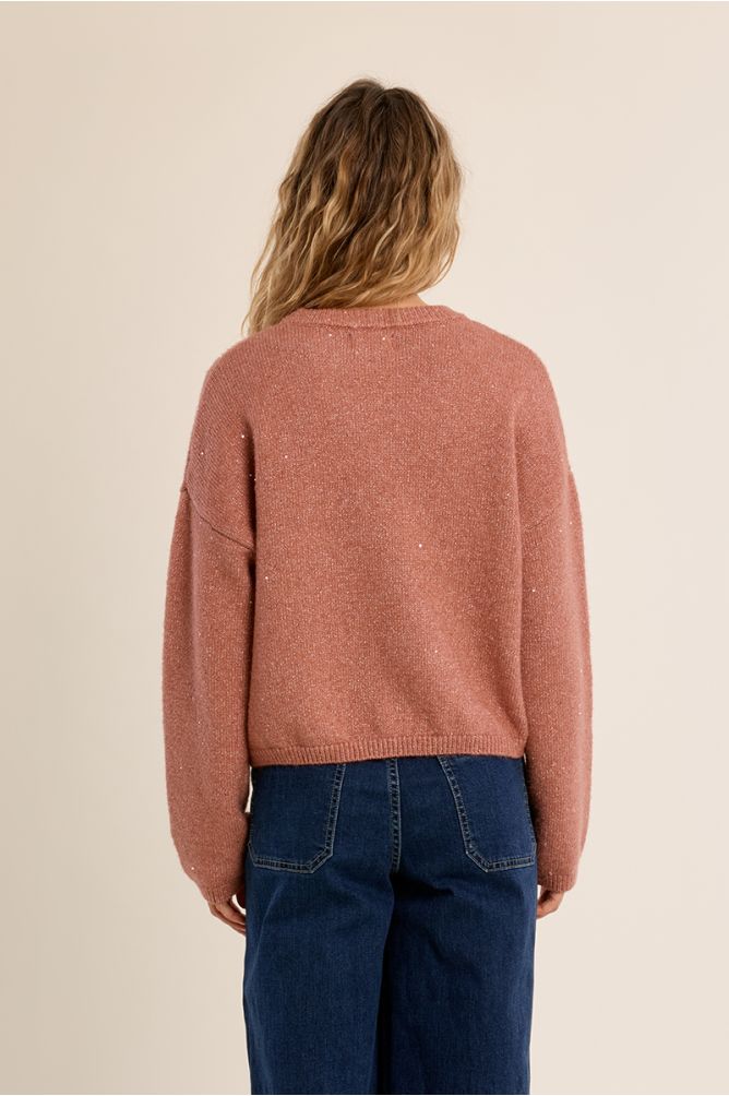 Molly Bracken BT215EH Old Pink Knitted Sweater
