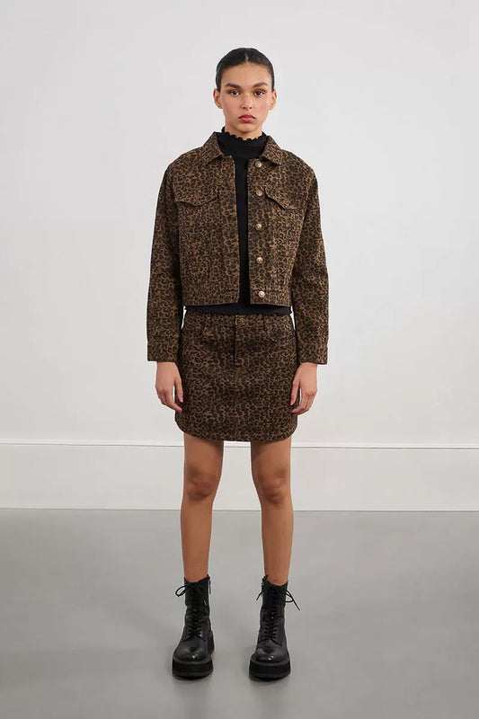 Molly Bracken EL1134DH Leopard Print Jacket
