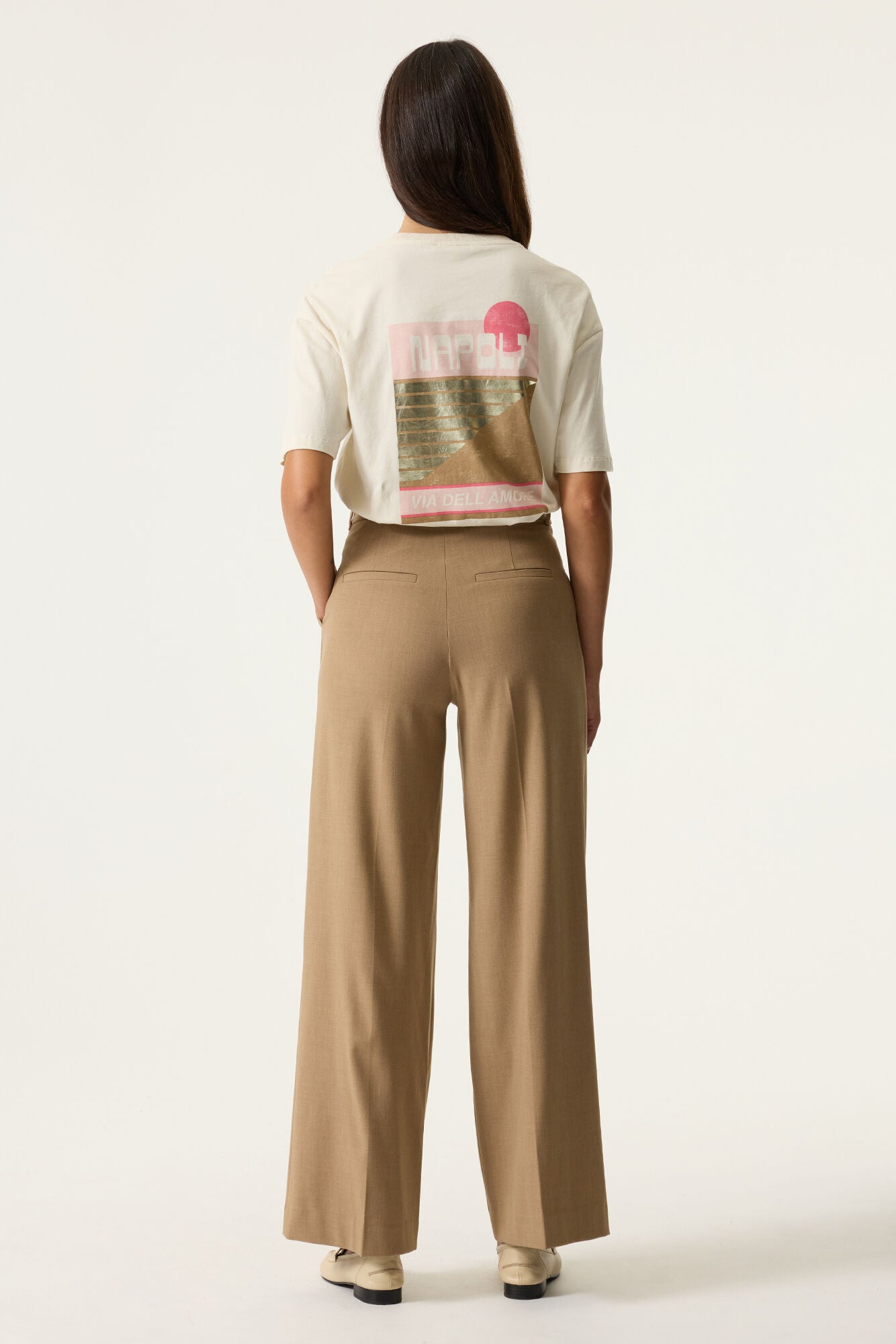 Garcia N260206 Off White T- Shirt