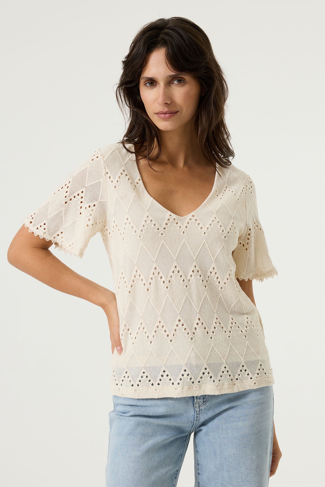 Garcia O260007 Ecru Top