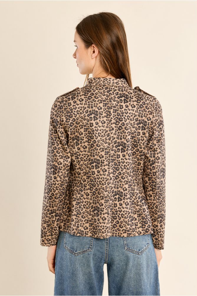 Molly Bracken G996EN Leopard Print Jacket