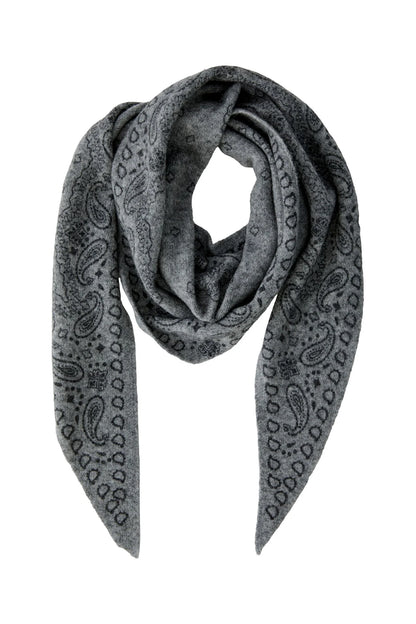 Oui 0099876 Steel Grey Triangle Scarf