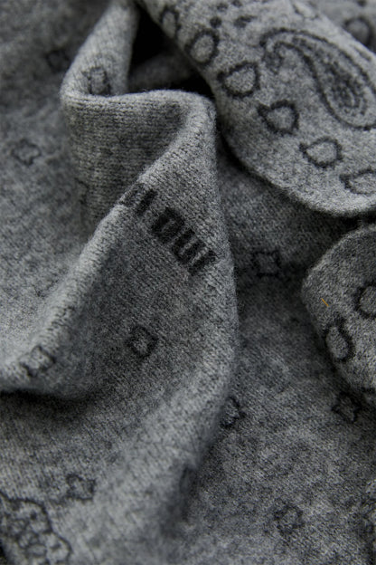 Oui 0099876 Steel Grey Triangle Scarf
