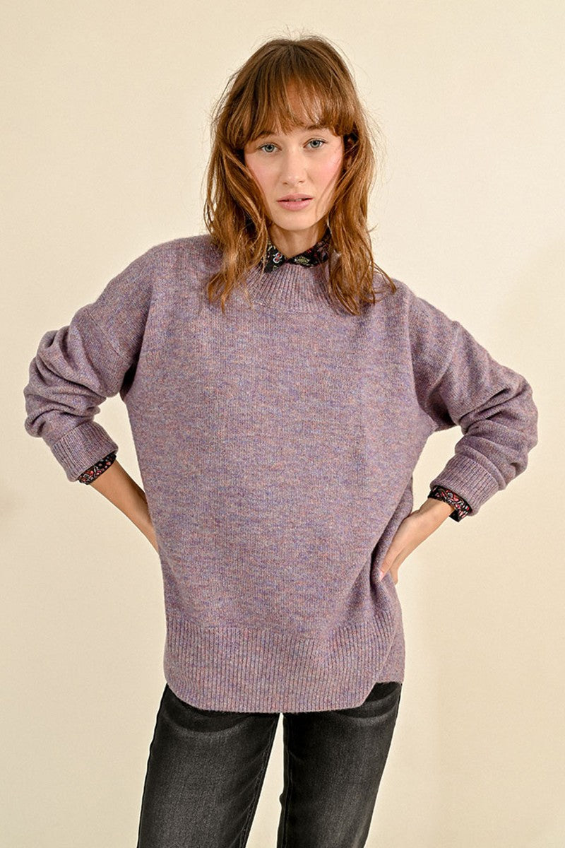 Molly Bracken Mauve Oversized Jumper