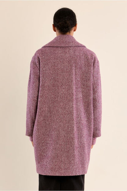 Molly Bracken P1723EH Mauve Oversized Coat