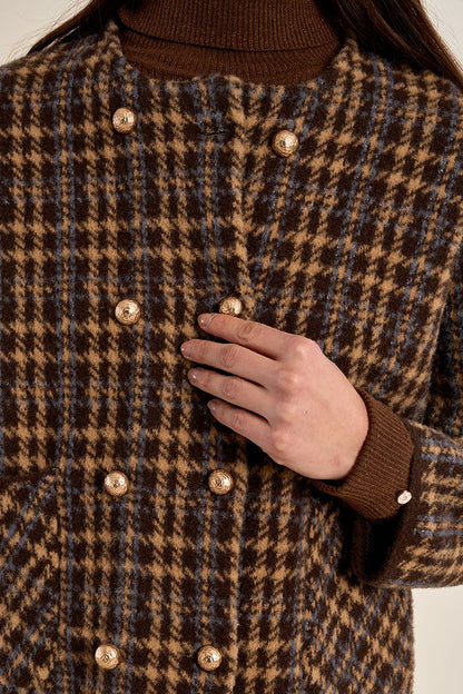 Molly Bracken Knitted Jacket Chocolate EF1682EN