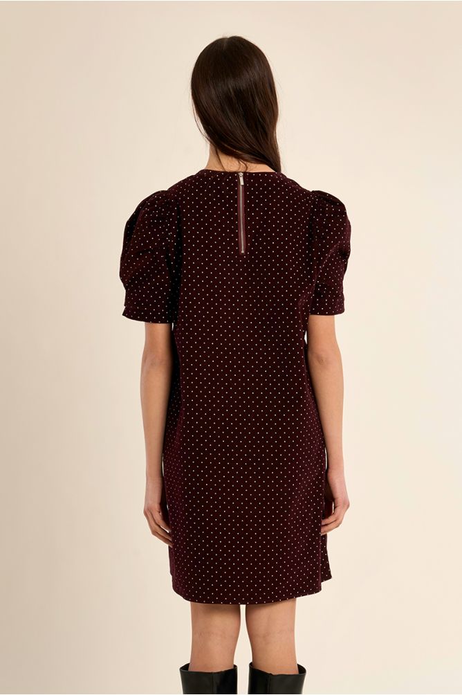 Molly Bracken P1548EN Dark Red Woven Dress